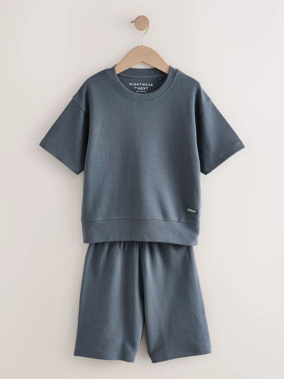 Pyjama's|Nachtkleding En Pyjama's*Next - Set van 3 pyjama's met short (3-16 jr) Zwart/grijs