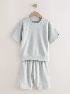 Pyjama's|Nachtkleding En Pyjama's*Next - Set van 3 pyjama's met short (3-16 jr) Zwart/grijs