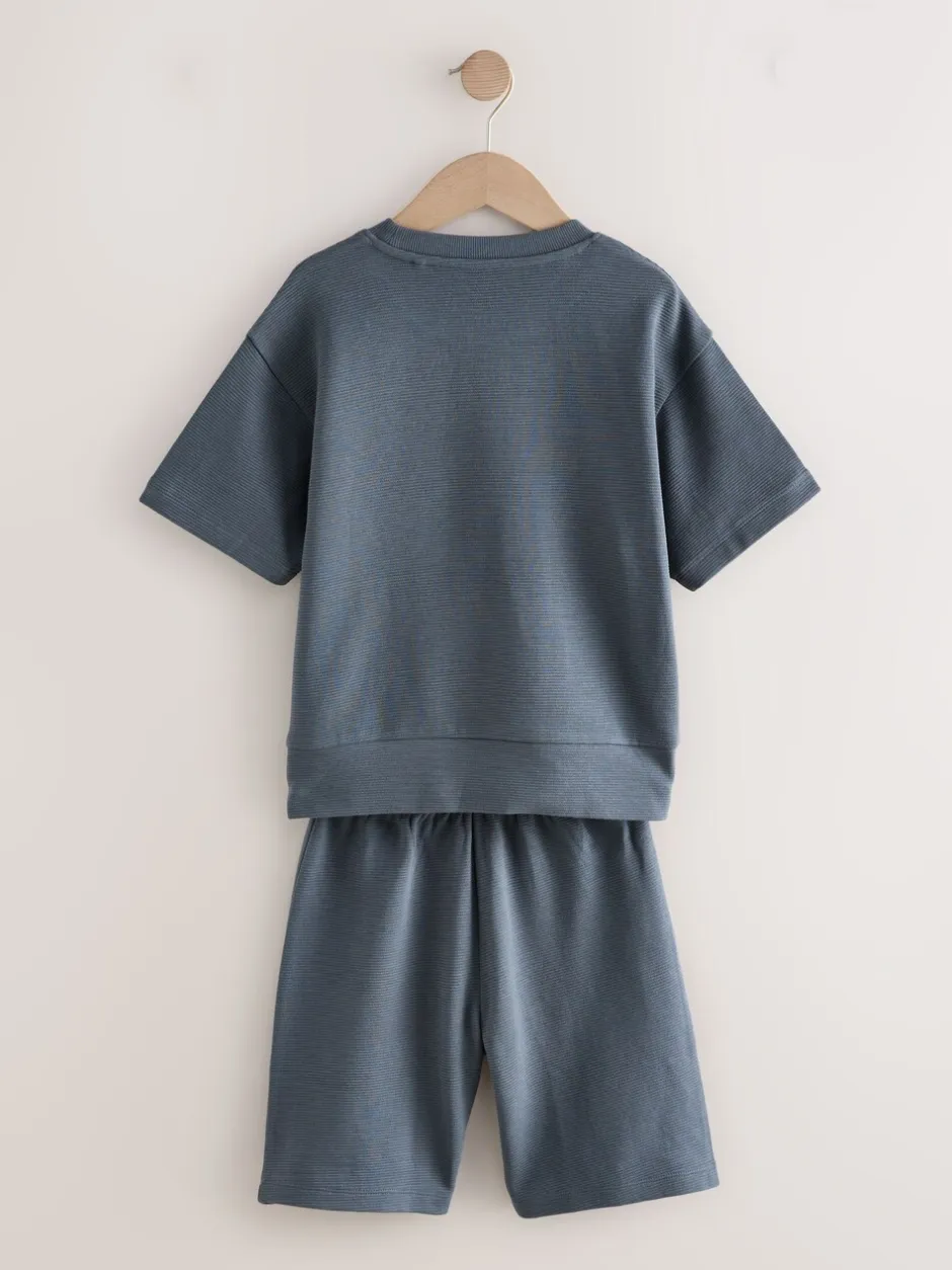 Pyjama's|Nachtkleding En Pyjama's*Next - Set van 3 pyjama's met short (3-16 jr) Zwart/grijs