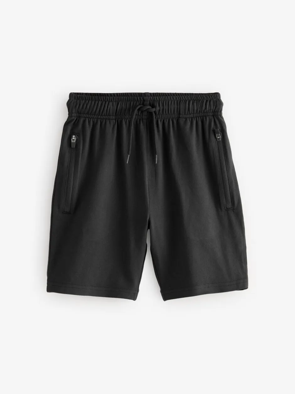 Schoolkleding|Shorts*Next - Verpakking van 2 lichtgewicht sportshorts (3-17jaar) Zwart/grijs