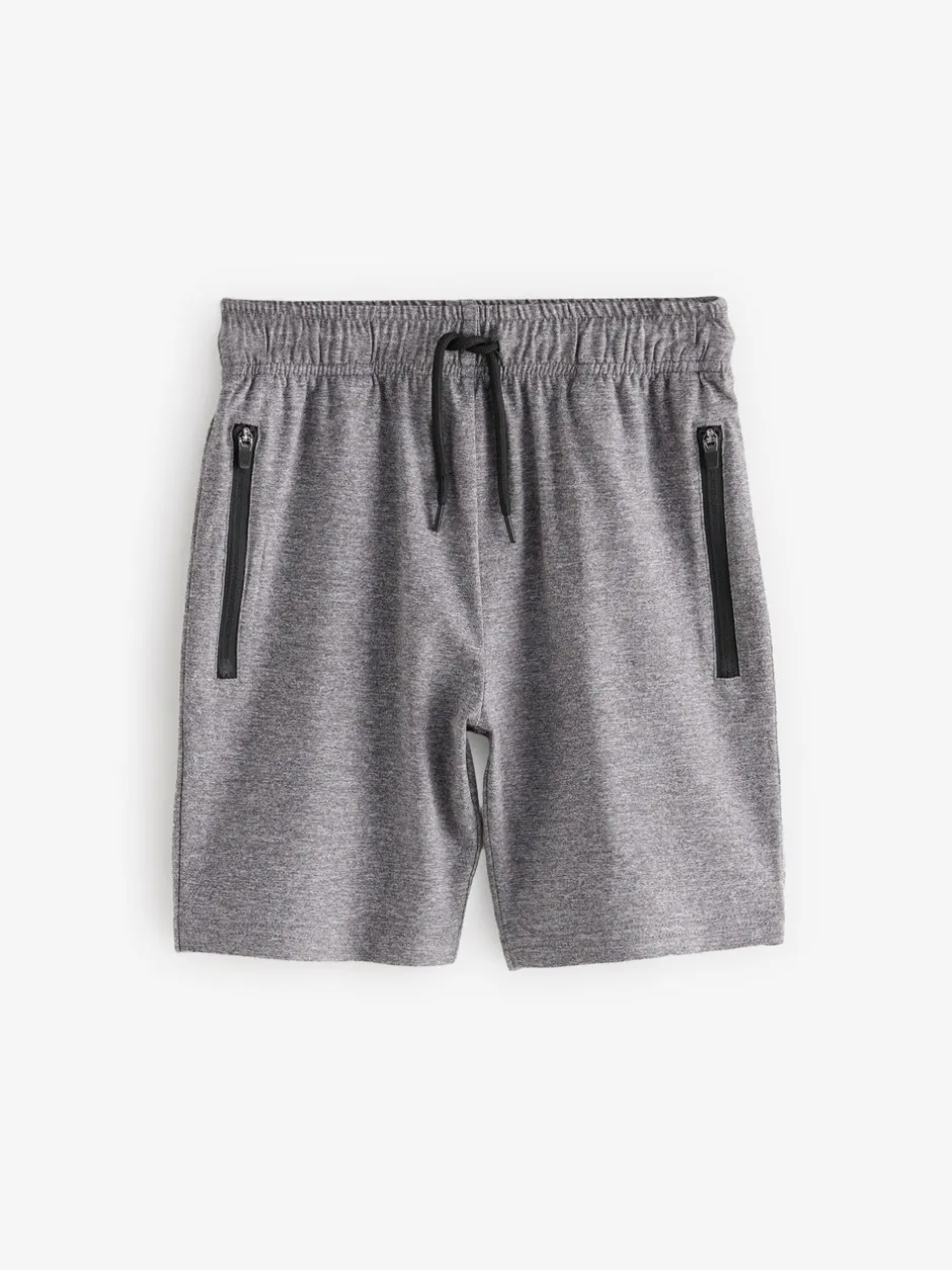 Schoolkleding|Shorts*Next - Verpakking van 2 lichtgewicht sportshorts (3-17jaar) Zwart/grijs
