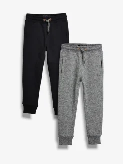 Schoolkleding|Joggingbroeken*Next Zwart/grijs - Verpakking van 2 joggingbroeken (3-16jr)