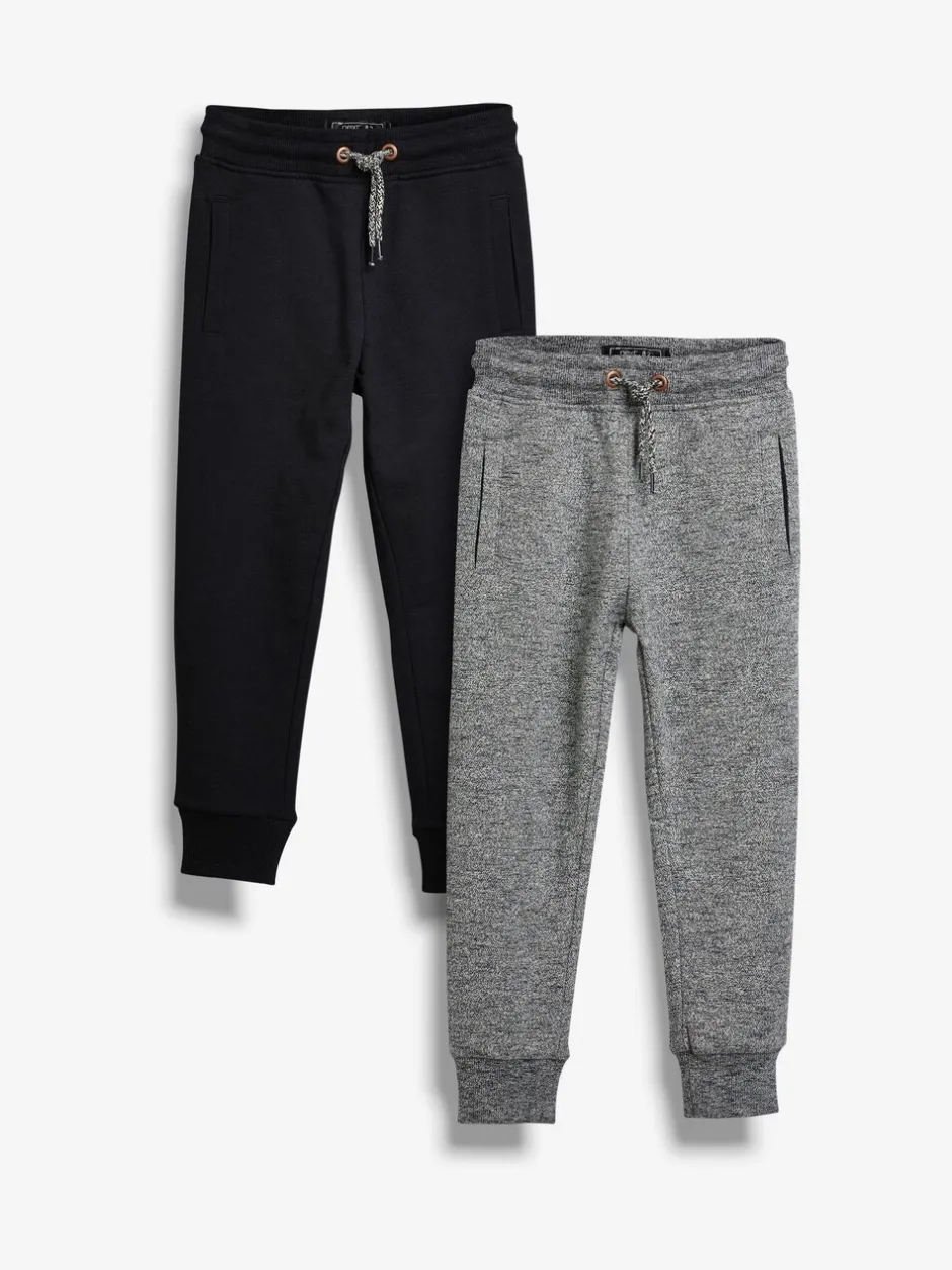 Schoolkleding|Joggingbroeken*Next Zwart/grijs - Verpakking van 2 joggingbroeken (3-16jr)