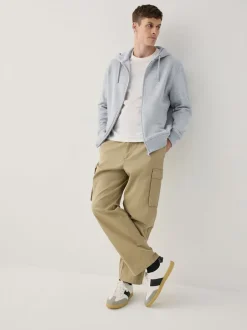 Sweaters En Hoody´S|Sweaters En Hoody´S|Next Zwart/grijs gemêleerd - Cotton Rich Heavyweight Jersey Full Zip Hoodies 2 Pack