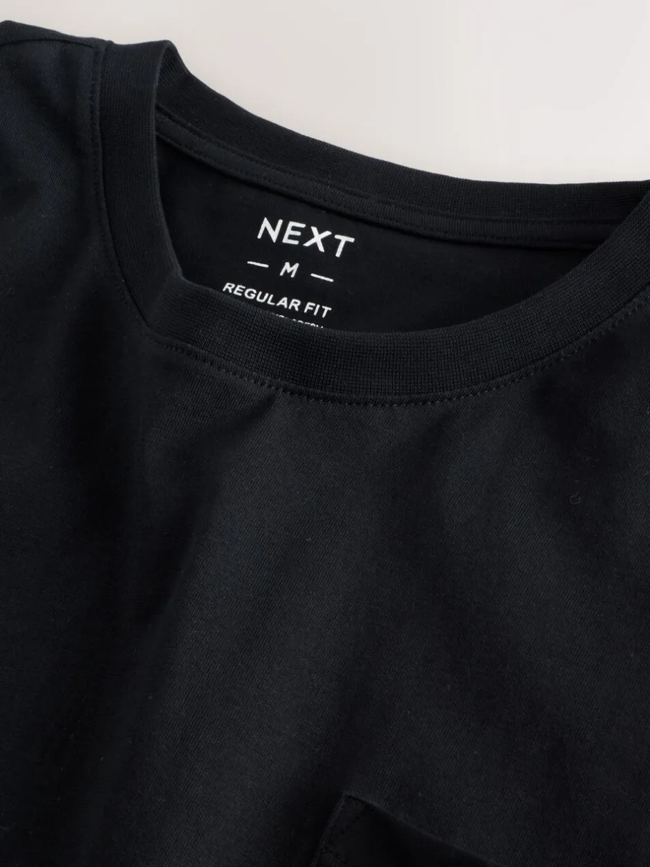 Loungewear|Pyjama's|Next - Jersey pyjama met korte mouwen Zwart/grijs gemêleerd