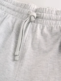 Loungewear|Pyjama's|Next - Jersey pyjama met korte mouwen Zwart/grijs gemêleerd