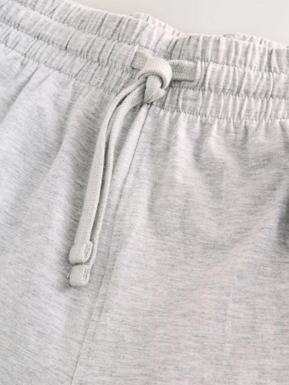 Loungewear|Pyjama's|Next - Jersey pyjama met korte mouwen Zwart/grijs gemêleerd