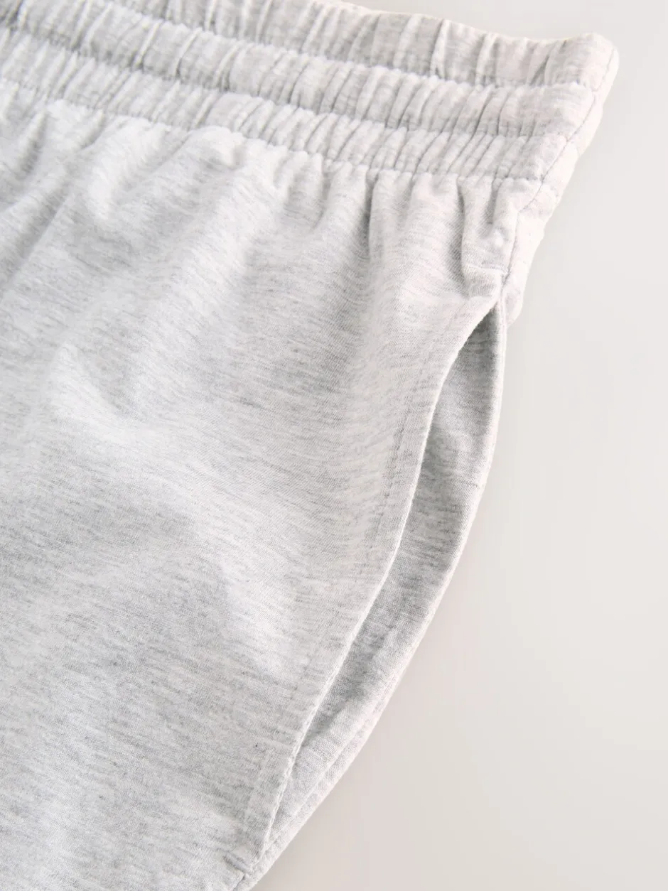 Loungewear|Pyjama's|Next - Jersey pyjama met korte mouwen Zwart/grijs gemêleerd