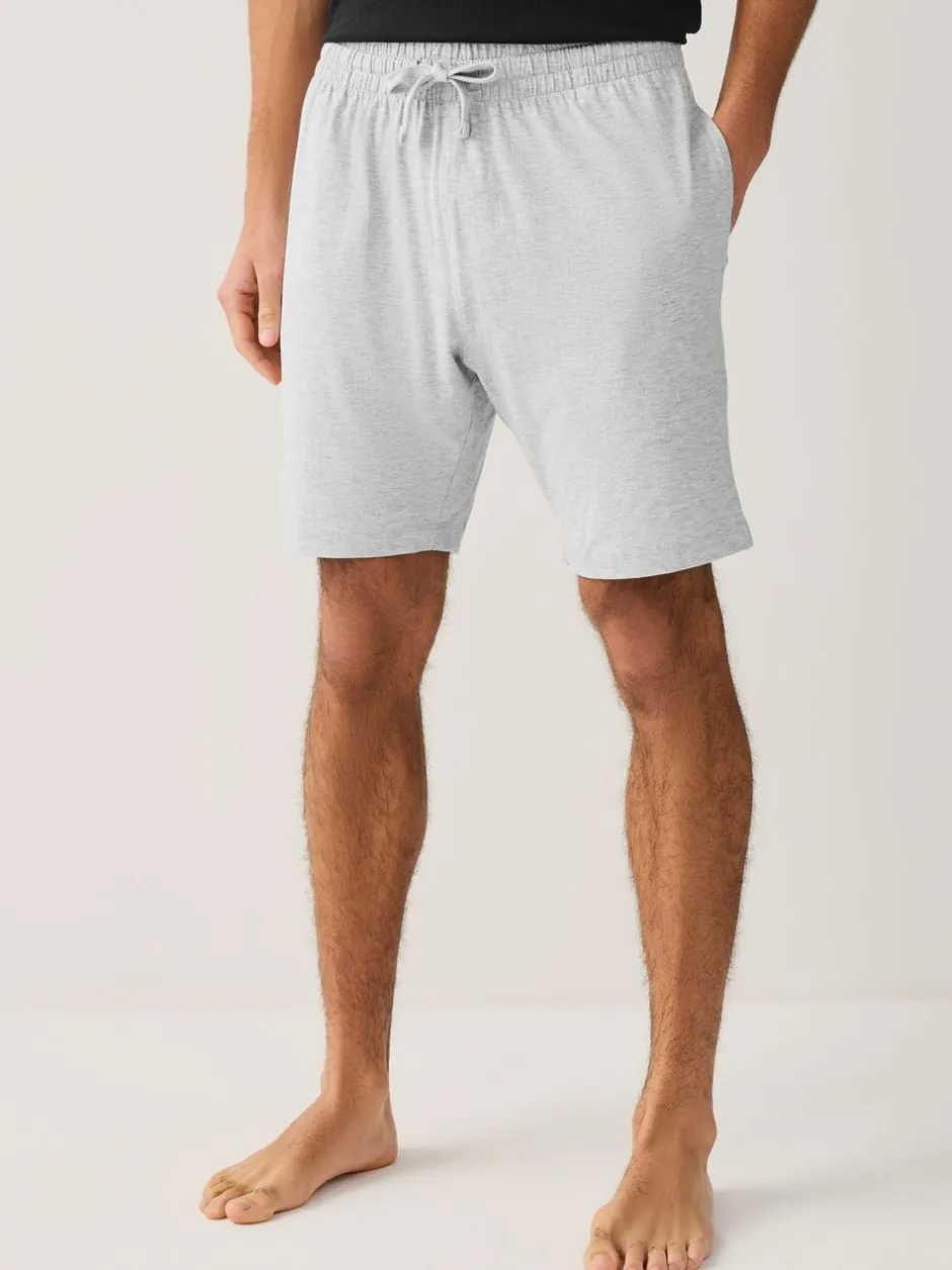 Loungewear|Pyjama's|Next - Jersey pyjama met korte mouwen Zwart/grijs gemêleerd