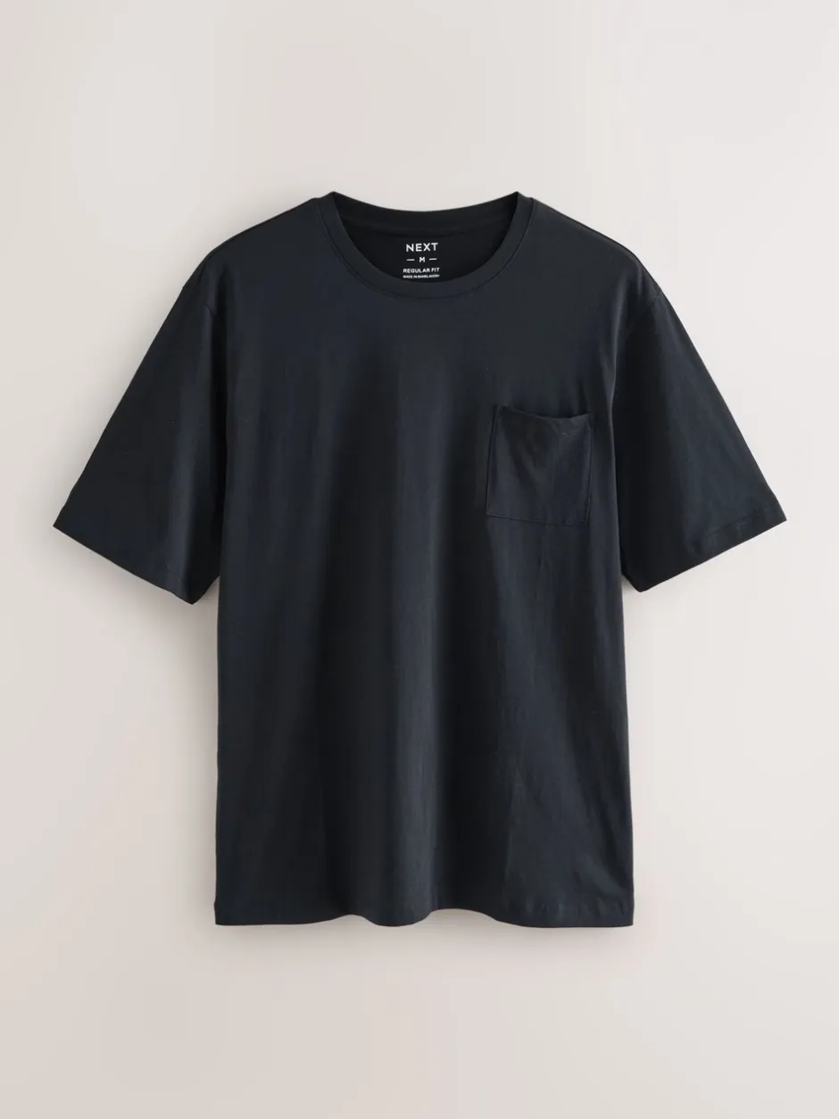 Loungewear|Pyjama's|Next - Jersey pyjama met korte mouwen Zwart/grijs gemêleerd