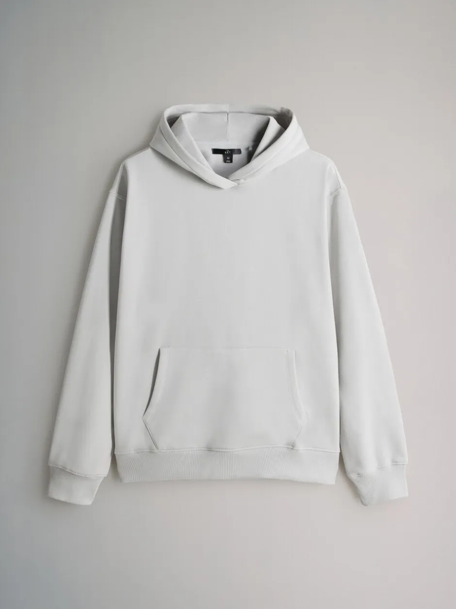 Loungewear|Sweaters En Hoody´S|The Set - Verpakking van 4 - Relaxed Fit Hoodies Zwart/grijs gemêleerd/crème