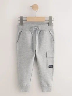 Jeans En Joggingbroeken|Joggingbroeken|Next - Verpakking van 5 joggingbroeken (3mnd-7jr) Zwart/grijs gemêleerd/lichtbruin