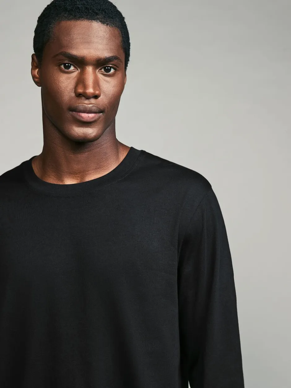 Pyjama's|Next - Pyjamaset met lange mouwen van 100% katoen Zwart/grijs geruit