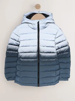 Schoolkleding|Jassen En Jacks|Next Zwart/grijs reflecterend - Halfzwaar gewatteerd jack met capuchon (3-17 jr)