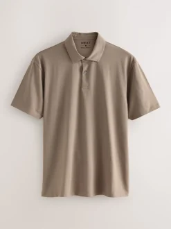 Poloshirts|Next Zwart/grijs/naturel blok - Set van 3 jersey poloshirts met korte mouwen