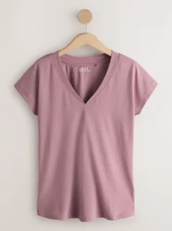 Tops En T-Shirts|Next Zwart/grijs/roze - Set van 7 T-shirts met kapmouwtjes