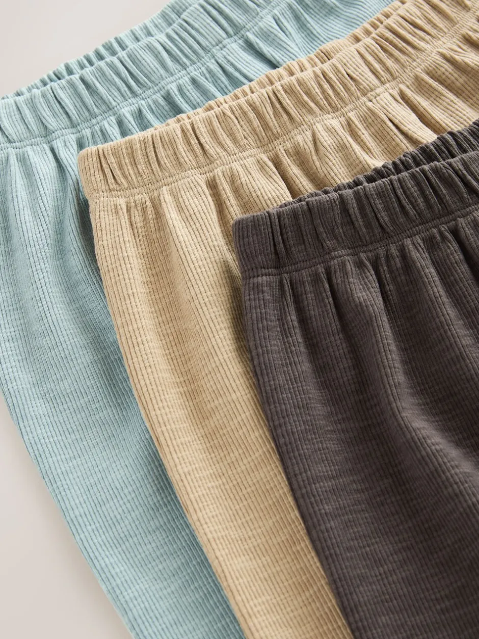Pyjama's|Nachtkleding En Pyjama's*Next Zwart/grijze geribbelde grandad - Verpakking van 3 oversized pyjama's 3 (9mnd -12jr)