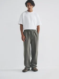 Loungewear|Joggingbroeken*The Set - 4 Pack Joggingbroeken met wijde pijpen Zwart/groen