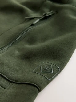 Joggingbroeken|Next - Slim Fit Utility Brushback Heavyweight 2 Pack Cargo Joggers Zwart/kakigroen