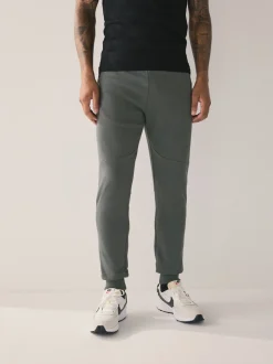 Joggingbroeken|Next Zwart/Leisteen grijs - Interlock Soft Touch 2 Pack Cuffed Joggers