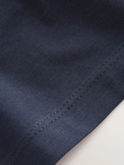 Pyjama's|Loungewear|Next Zwart/marineblauw - Check Short Sleeve Jersey Pyjamas Set 2 Pack