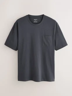 Pyjama's|Loungewear|Next Zwart/marineblauw - Check Short Sleeve Jersey Pyjamas Set 2 Pack