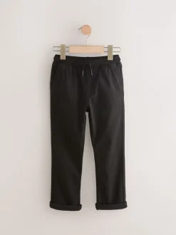 Broeken En Chino's*Next Zwart/marineblauw - Geribbelde taille broek met elastische taille verpakking van 2 (3 - 16 jr)
