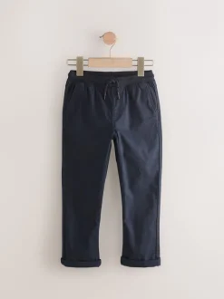Broeken En Chino's*Next Zwart/marineblauw - Geribbelde taille broek met elastische taille verpakking van 2 (3 - 16 jr)