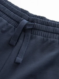Shorts*Next - Loopback Soft Touch 2 Pack Jogger Shorts Zwart/marineblauw
