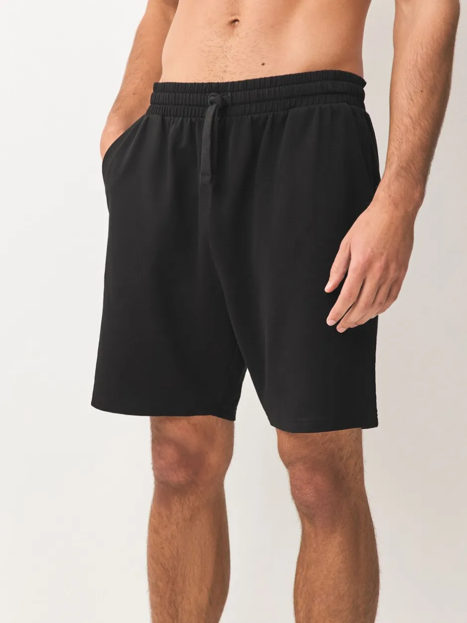 Shorts*Next - Loopback Soft Touch 2 Pack Jogger Shorts Zwart/marineblauw