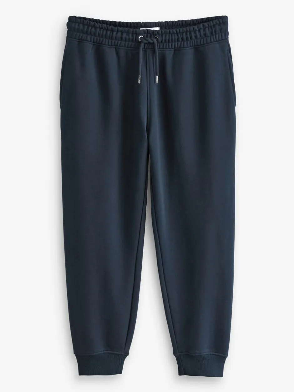 Joggingbroeken*Next - Slim Fit Brushback Heavyweight 2 Pack Joggers Zwart/marineblauw