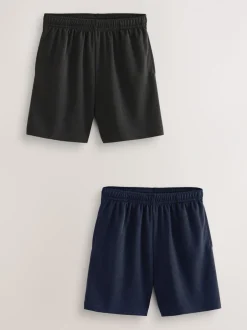 Shorts|Next - Sportshort (3-16 jr) Zwart/marineblauw
