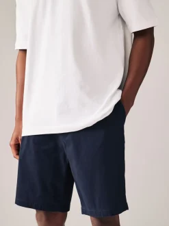 Shorts|Next - Straight fit - Set van 2 chinoshorts met stretch Zwart/marineblauw