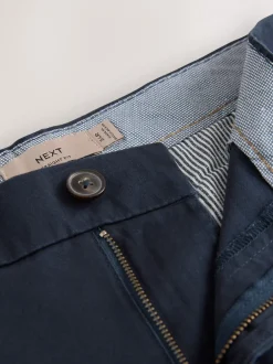 Shorts|Next - Straight fit - Set van 2 chinoshorts met stretch Zwart/marineblauw