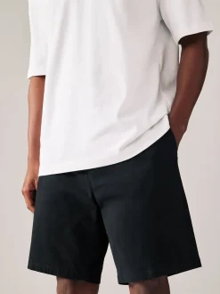 Shorts|Next - Straight fit - Set van 2 chinoshorts met stretch Zwart/marineblauw