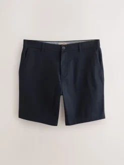 Shorts|Next - Straight fit - Set van 2 chinoshorts met stretch Zwart/marineblauw