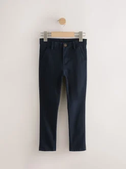 Broeken En Chino's|Next - Stretch skinny chino's verpakking van 2 (3-17jr) Zwart/marineblauw