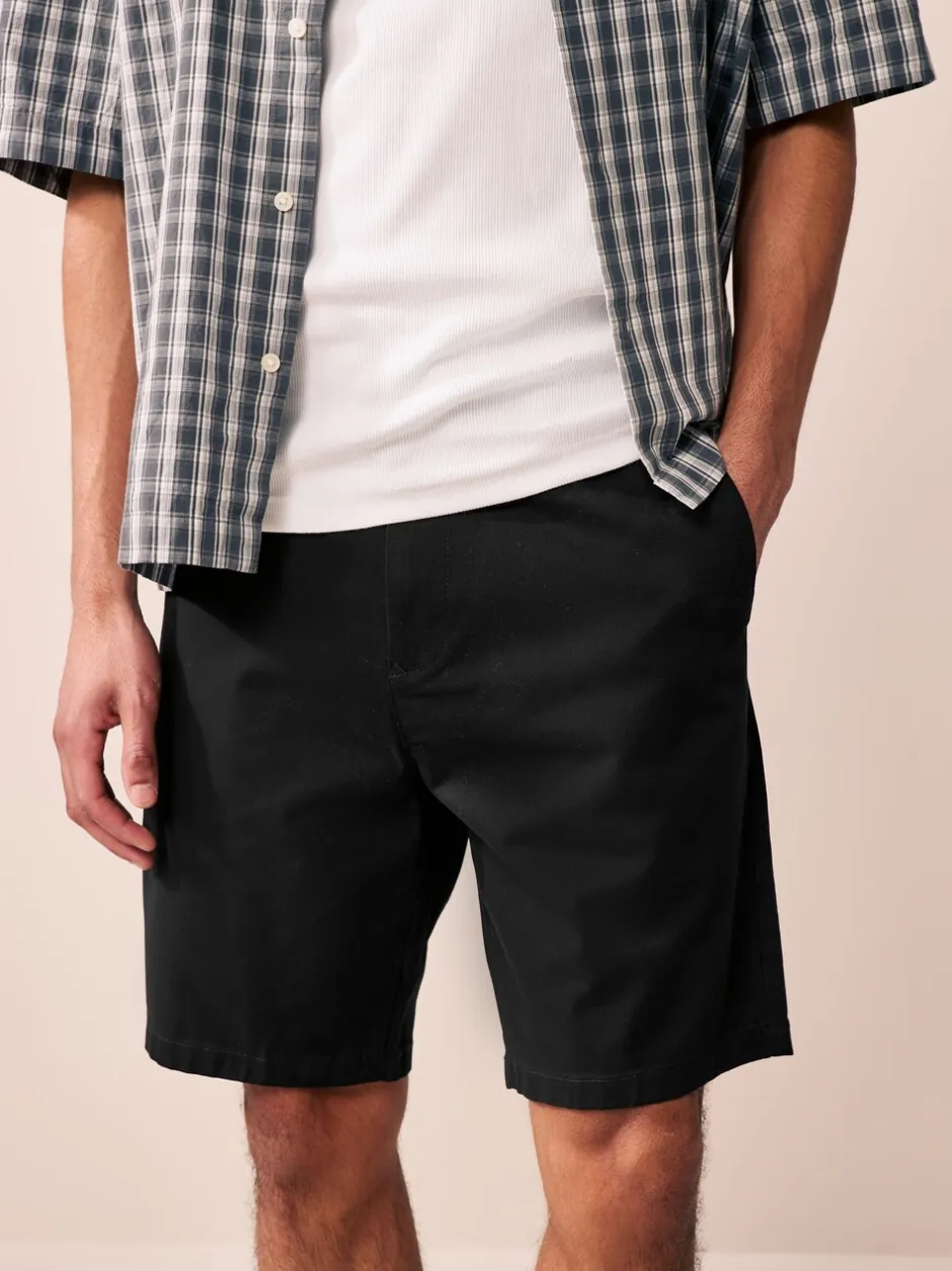 Shorts*Next - Straight fit - Set van 3 chinoshorts met stretch Zwart/marineblauw/antraciet