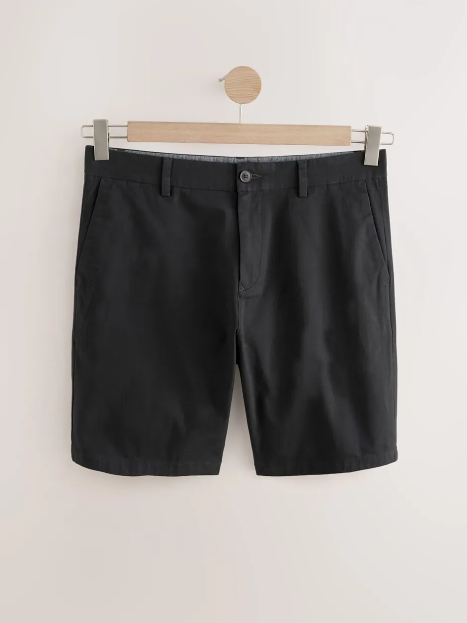 Shorts*Next - Straight fit - Set van 3 chinoshorts met stretch Zwart/marineblauw/antraciet