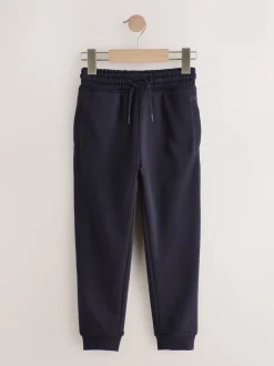 Joggingbroeken|Next - Basic joggingbroeken, set van 5 (3-16jaar) Zwart/marineblauw/grijs