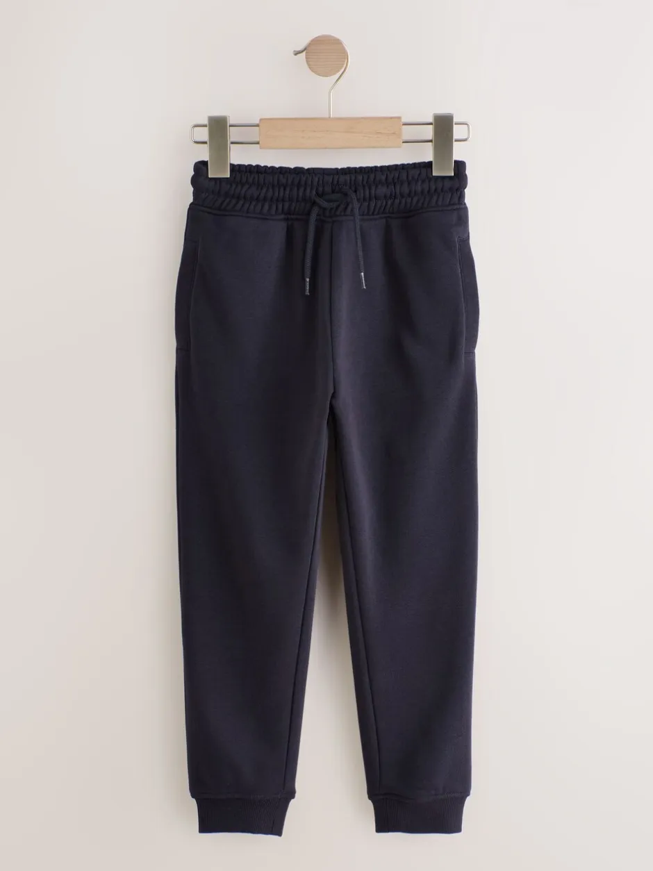 Joggingbroeken|Next - Basic joggingbroeken, set van 5 (3-16jaar) Zwart/marineblauw/grijs
