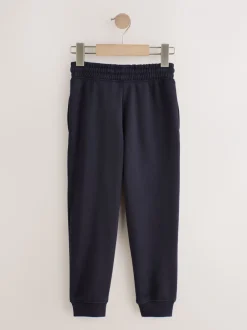Joggingbroeken|Next - Basic joggingbroeken, set van 5 (3-16jaar) Zwart/marineblauw/grijs