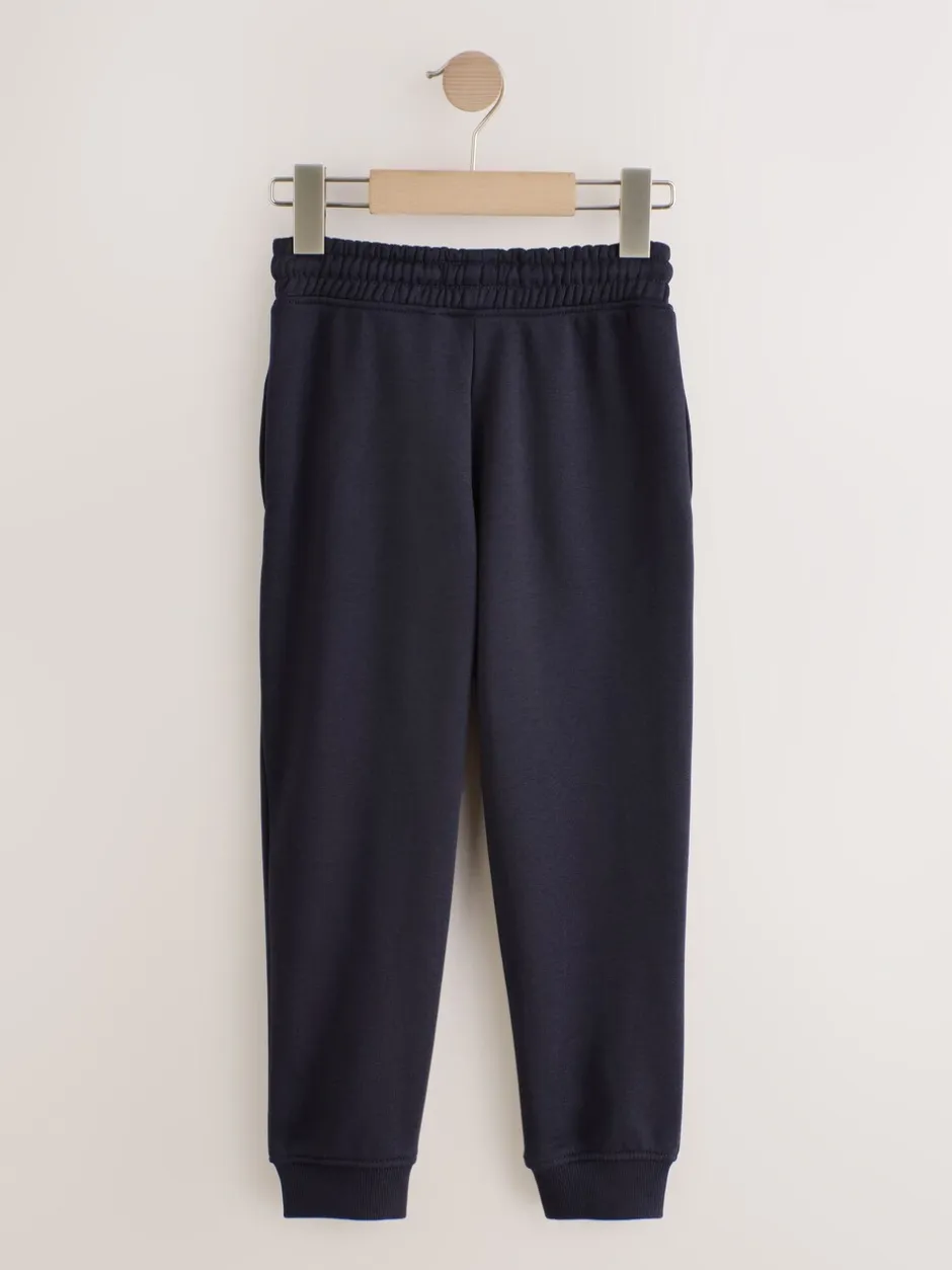 Joggingbroeken|Next - Basic joggingbroeken, set van 5 (3-16jaar) Zwart/marineblauw/grijs