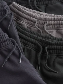 Joggingbroeken*Next - Basic joggingbroeken, set van 5 (3-16jaar) Zwart/marineblauw/grijs