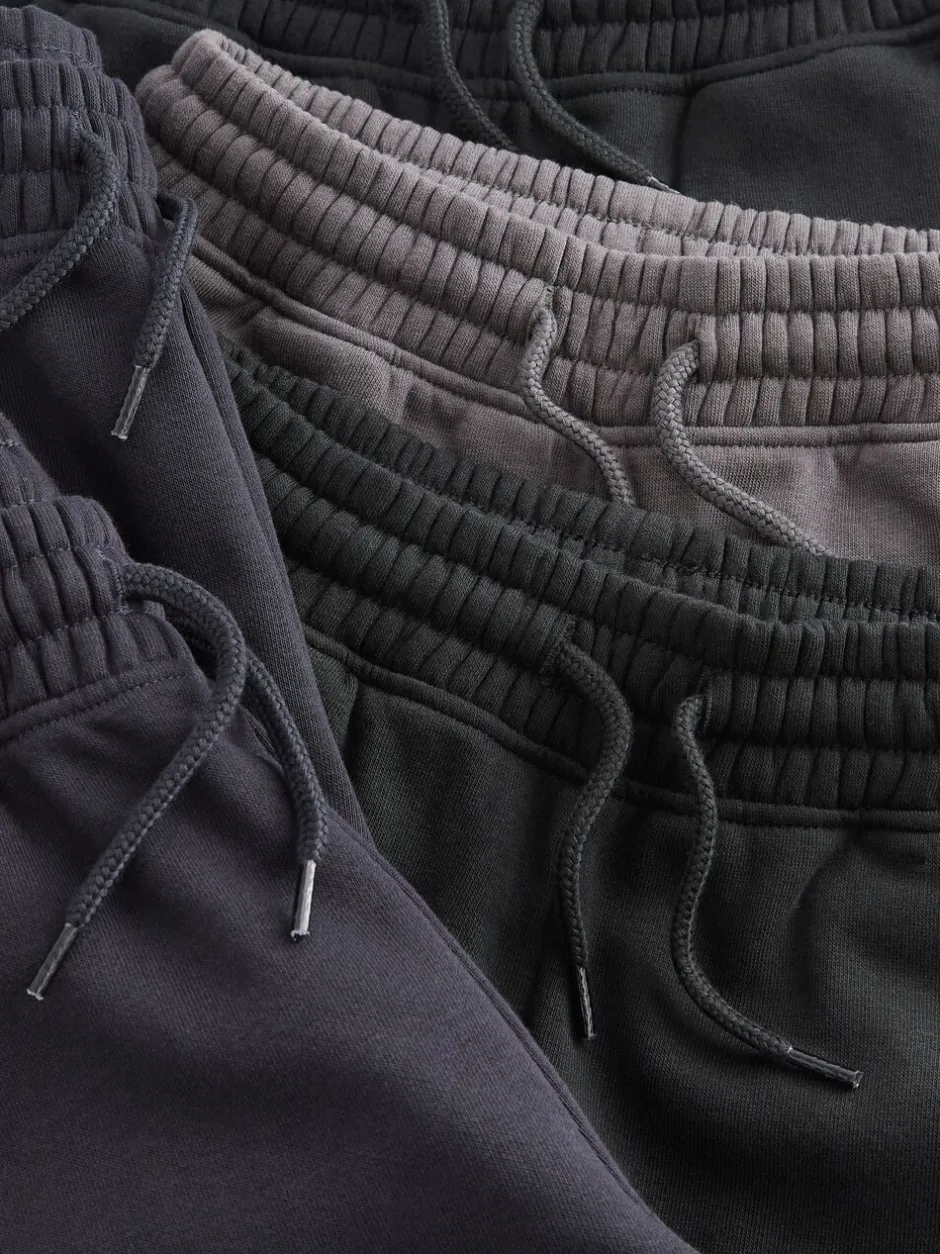 Joggingbroeken*Next - Basic joggingbroeken, set van 5 (3-16jaar) Zwart/marineblauw/grijs
