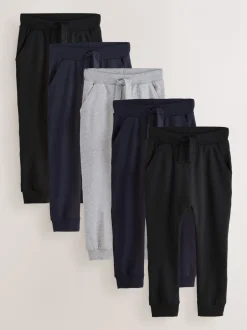 Multipacks|Jeans En Joggingbroeken*Next Zwart/marineblauw/grijs - Verpakking van 5 joggingbroeken (3mnd-7jr)