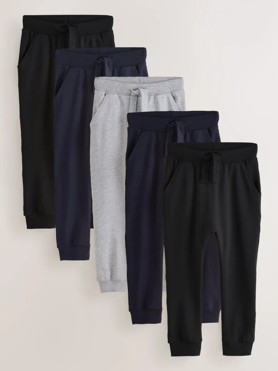 Multipacks|Jeans En Joggingbroeken*Next Zwart/marineblauw/grijs - Verpakking van 5 joggingbroeken (3mnd-7jr)