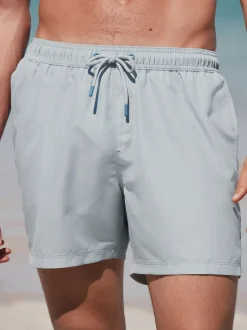 Badkleding*Next - Essential zwemshorts 4 stuks Zwart/Marineblauw/Lichtblauw/Grijs