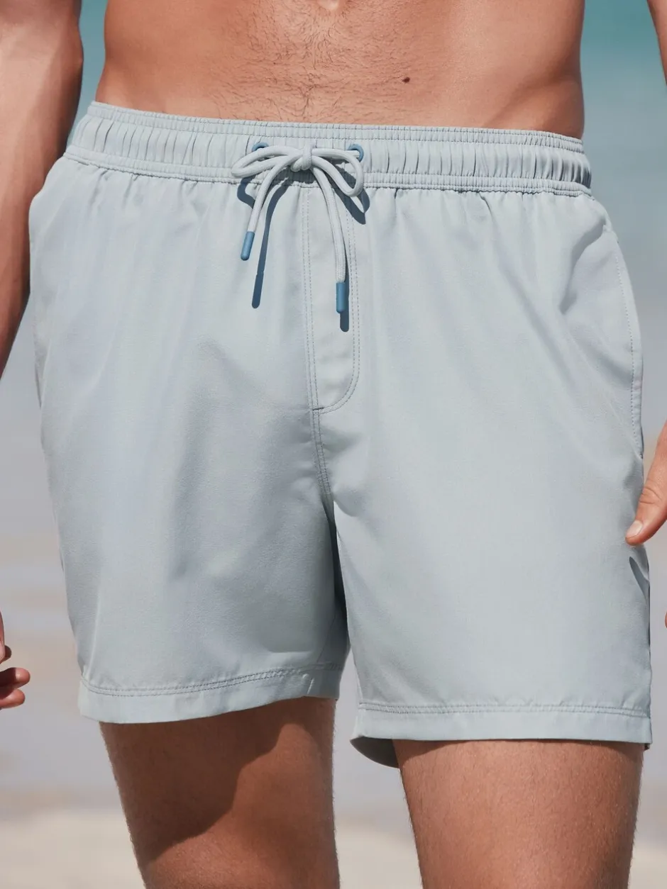 Badkleding*Next - Essential zwemshorts 4 stuks Zwart/Marineblauw/Lichtblauw/Grijs