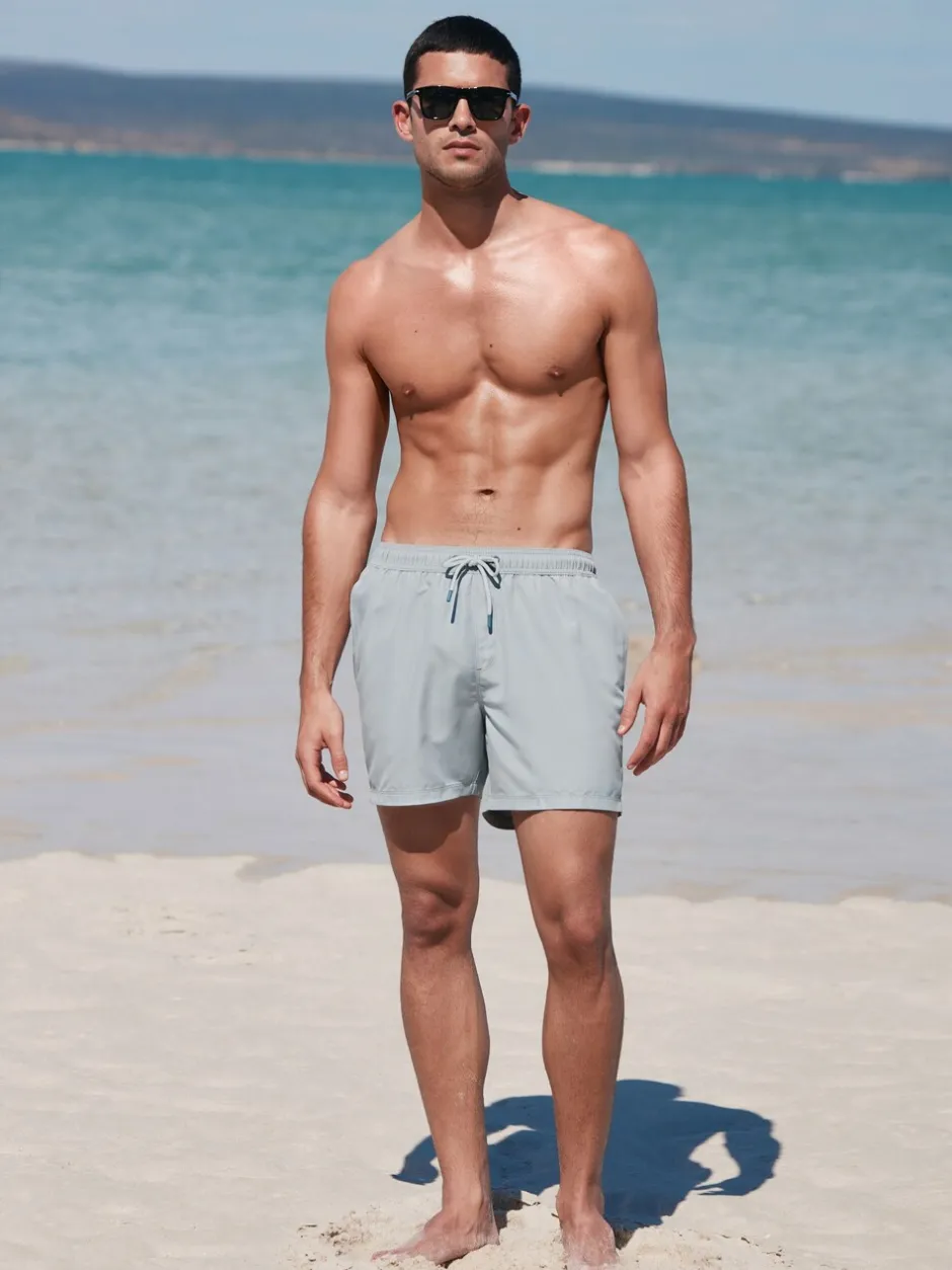 Badkleding*Next - Essential zwemshorts 4 stuks Zwart/Marineblauw/Lichtblauw/Grijs